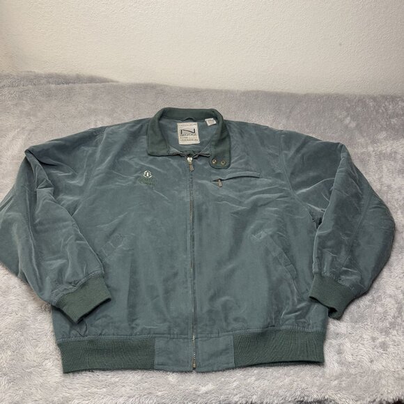 VTG Golf Jacket Jack Nicklaus Men's L Full Zip Bearfoot Classic N 2000 Green